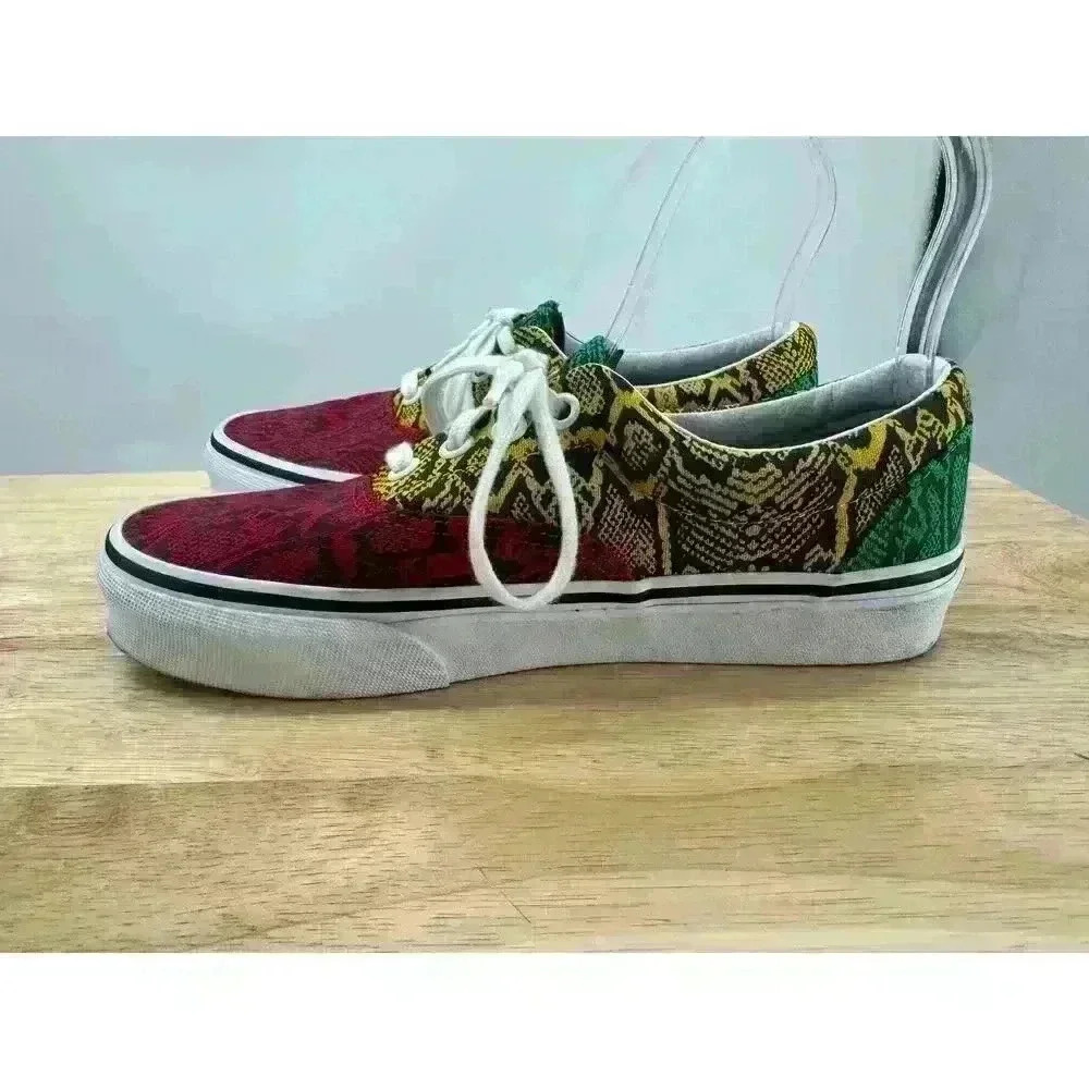 Vans Era Snake Python Rasta Colors Low Top Lace-U… - image 4